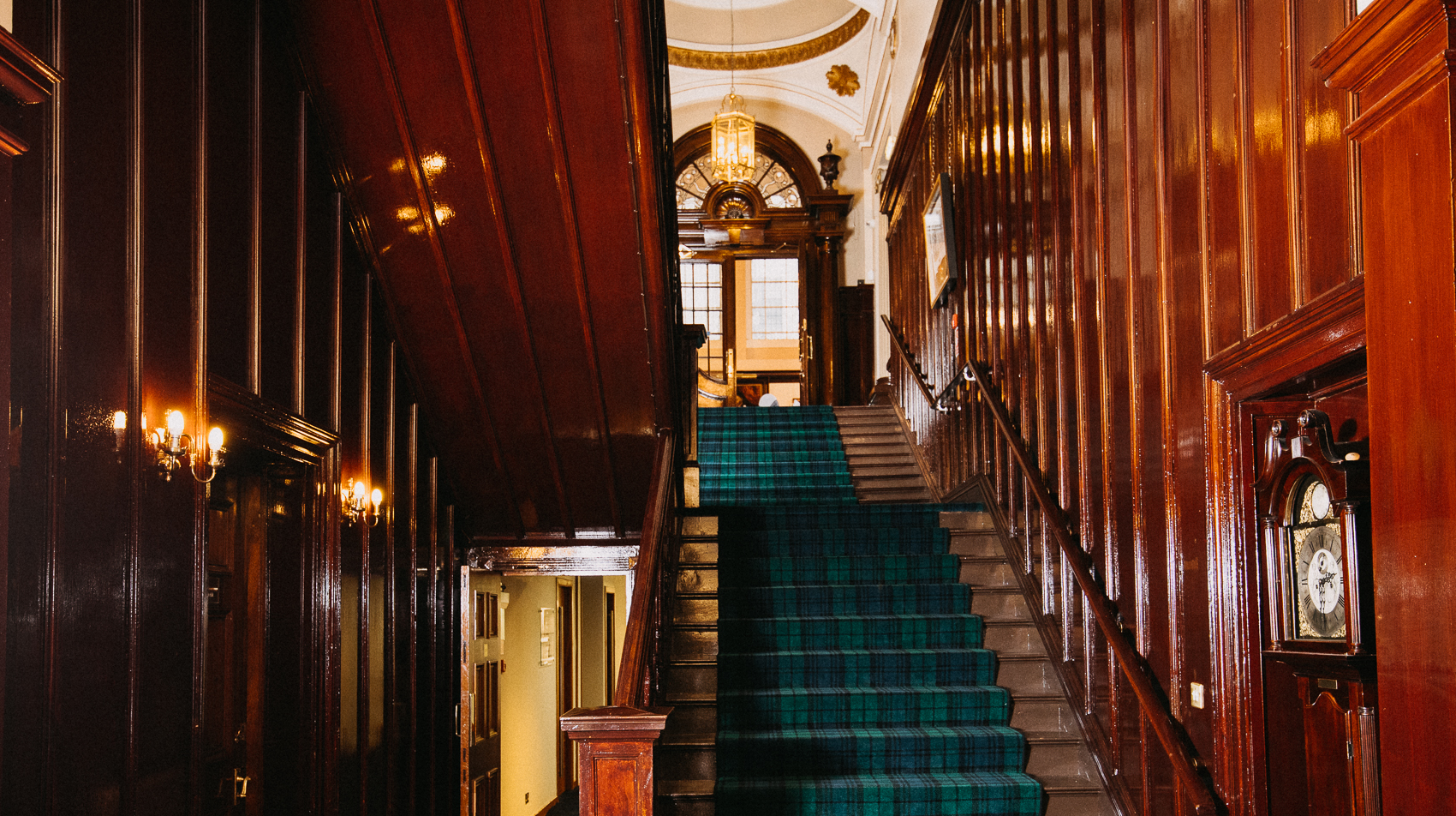 College building staircase
